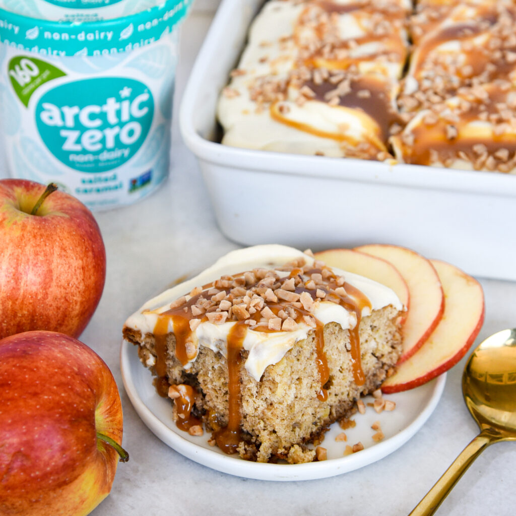 Caramel Apple Poke Cake